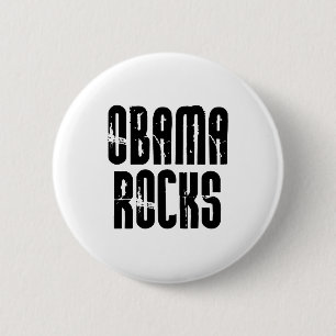 Badge Rond 5 Cm Obama bascule le bouton