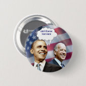 Badge Rond 5 Cm Obama Biden (Devant & derrière)