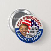 Badge Rond 5 Cm Obama Biden (Devant & derrière)