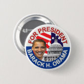 Badge Rond 5 Cm Obama Biden (Devant & derrière)