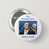 Badge Rond 5 Cm Obama Biden (Devant & derrière)