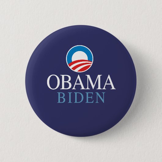 Badge Rond 5 Cm Obama Biden (Devant)
