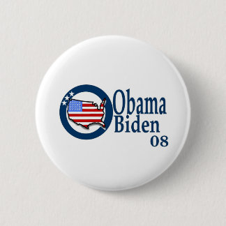 Badge Rond 5 Cm Obama Biden 08