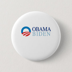 BADGE ROND 5 CM OBAMA/BIDEN 08