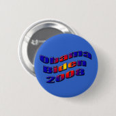 Badge Rond 5 Cm obama biden 2008 (Devant & derrière)