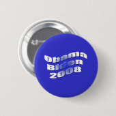 Badge Rond 5 Cm obama biden 2008 (Devant & derrière)