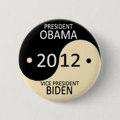 Badge Rond 5 Cm Obama/Biden 2012 (Devant)
