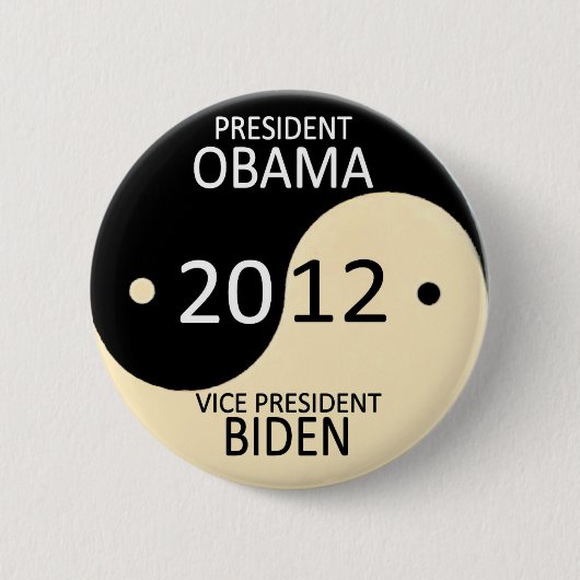 Badge Rond 5 Cm Obama/Biden 2012 (Devant)