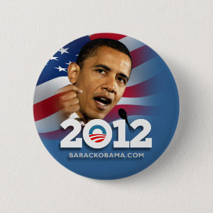 Badge Rond 5 Cm Obama Biden 2012