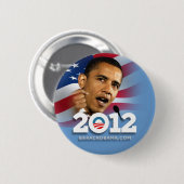 Badge Rond 5 Cm Obama Biden 2012 (Devant & derrière)