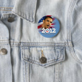 Badge Rond 5 Cm Obama Biden 2012 (En situation)