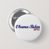 Badge Rond 5 Cm Obama Biden 2012 (Devant & derrière)