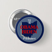 Badge Rond 5 Cm Obama Biden OHIO (Devant & derrière)