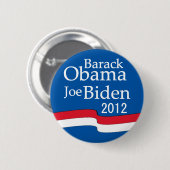 Badge Rond 5 Cm Obama - bouton de Biden 2012 (Devant & derrière)