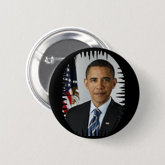 BADGE ROND 5 CM OBAMA-BUTTON (Devant & derrière)