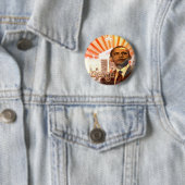Badge Rond 5 Cm Obama change (En situation)