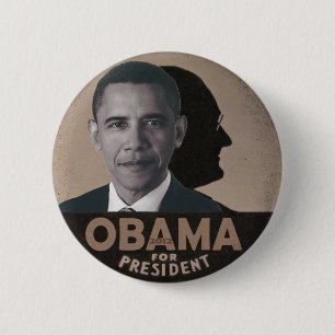Badge Rond 5 Cm Obama creuse des rigoles le FDR