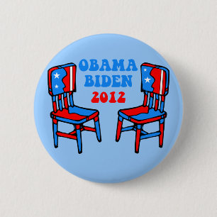 Badge Rond 5 Cm Obama drôle Biden