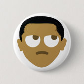 Badge Rond 5 Cm Obama Emoji POTUS (Devant)