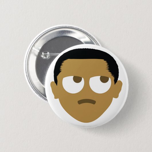 Badge Rond 5 Cm Obama Emoji POTUS (Devant & derrière)