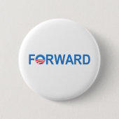 Badge Rond 5 Cm Obama en avant (Devant)