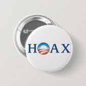 Badge Rond 5 Cm Obama est un CANULAR (Devant & derrière)