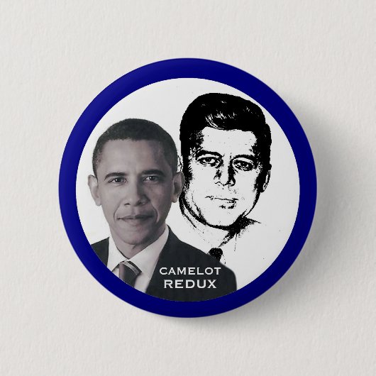 Badge Rond 5 Cm Obama et JFK (Devant)
