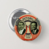 Badge Rond 5 Cm Obama et Webb (Devant & derrière)
