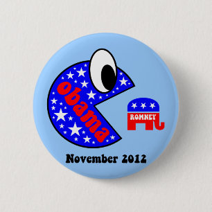 Badge Rond 5 Cm Obama frais et drôle 2012