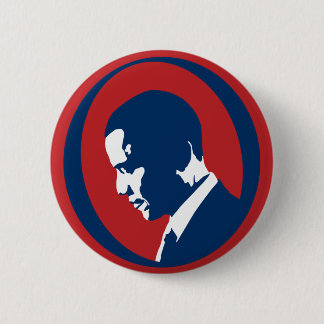 Badge Rond 5 Cm Obama : Le grand bouton d'O