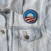 Badge Rond 5 Cm Obama-logo-712385 (En situation)