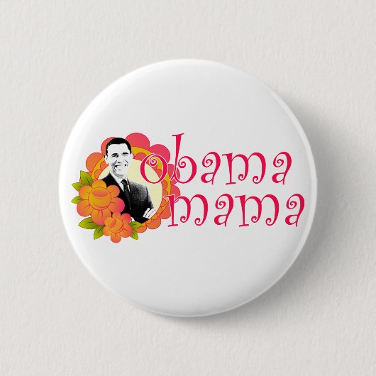 Badge Rond 5 Cm obama mama (Devant)