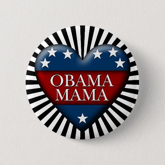 Badge Rond 5 Cm obama mama (Devant)