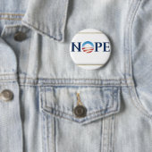 Badge Rond 5 Cm Obama Nope (En situation)