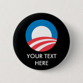 BADGE ROND 5 CM OBAMA_O_ (Devant)
