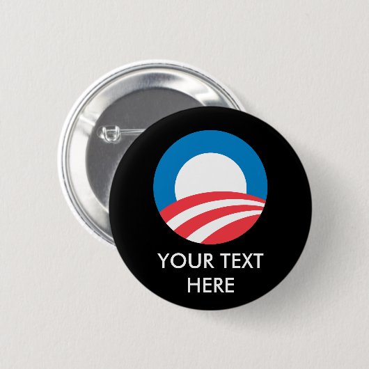 BADGE ROND 5 CM OBAMA_O_ (Devant & derrière)