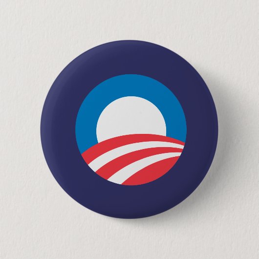 Badge Rond 5 Cm Obama O (Devant)