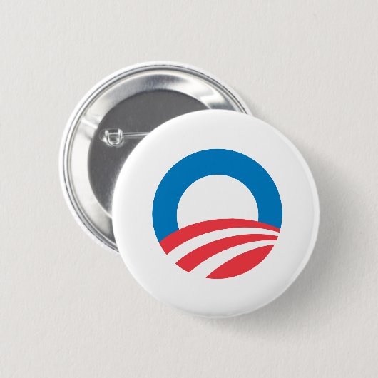 Badge Rond 5 Cm Obama O (Devant & derrière)