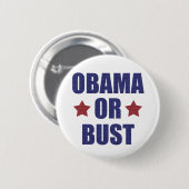 Badge Rond 5 Cm Obama ou bouton de buste (Devant & derrière)