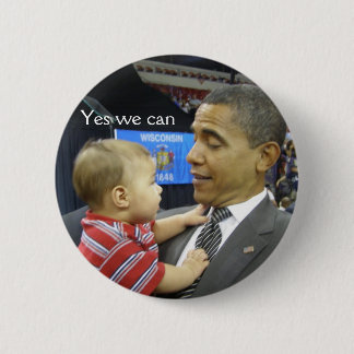 Badge Rond 5 Cm OBAMA oui nous pouvons
