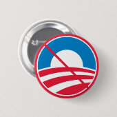 Badge Rond 5 Cm Obama PAS (Devant & derrière)