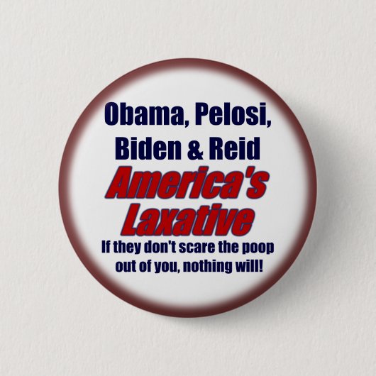 Badge Rond 5 Cm Obama, Pelosi, Biden et Reid (Devant)