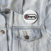 Badge Rond 5 Cm Obama pour la paix (En situation)