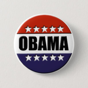Badge Rond 5 Cm Obama pour le Président Button