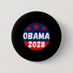 Badge Rond 5 Cm Obama pour président 2028 Obama 2028 pour hommes