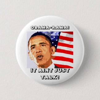 BADGE ROND 5 CM OBAMA-RAMA