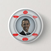 Badge Rond 5 Cm Obama s'embrasse (Devant)