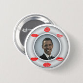 Badge Rond 5 Cm Obama s'embrasse (Devant & derrière)