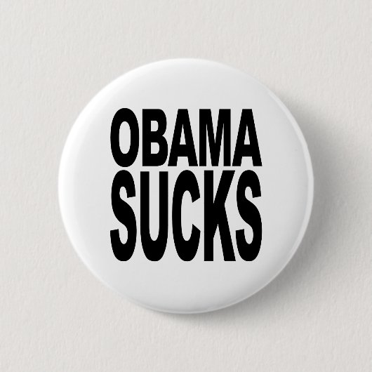Badge Rond 5 Cm Obama suce (Devant)