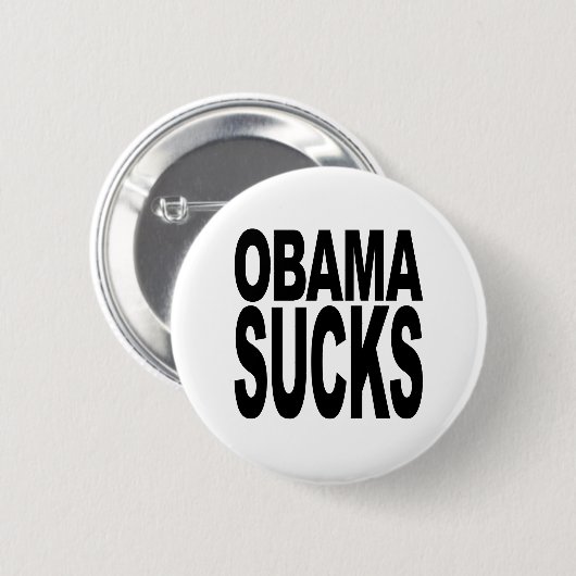 Badge Rond 5 Cm Obama suce (Devant & derrière)